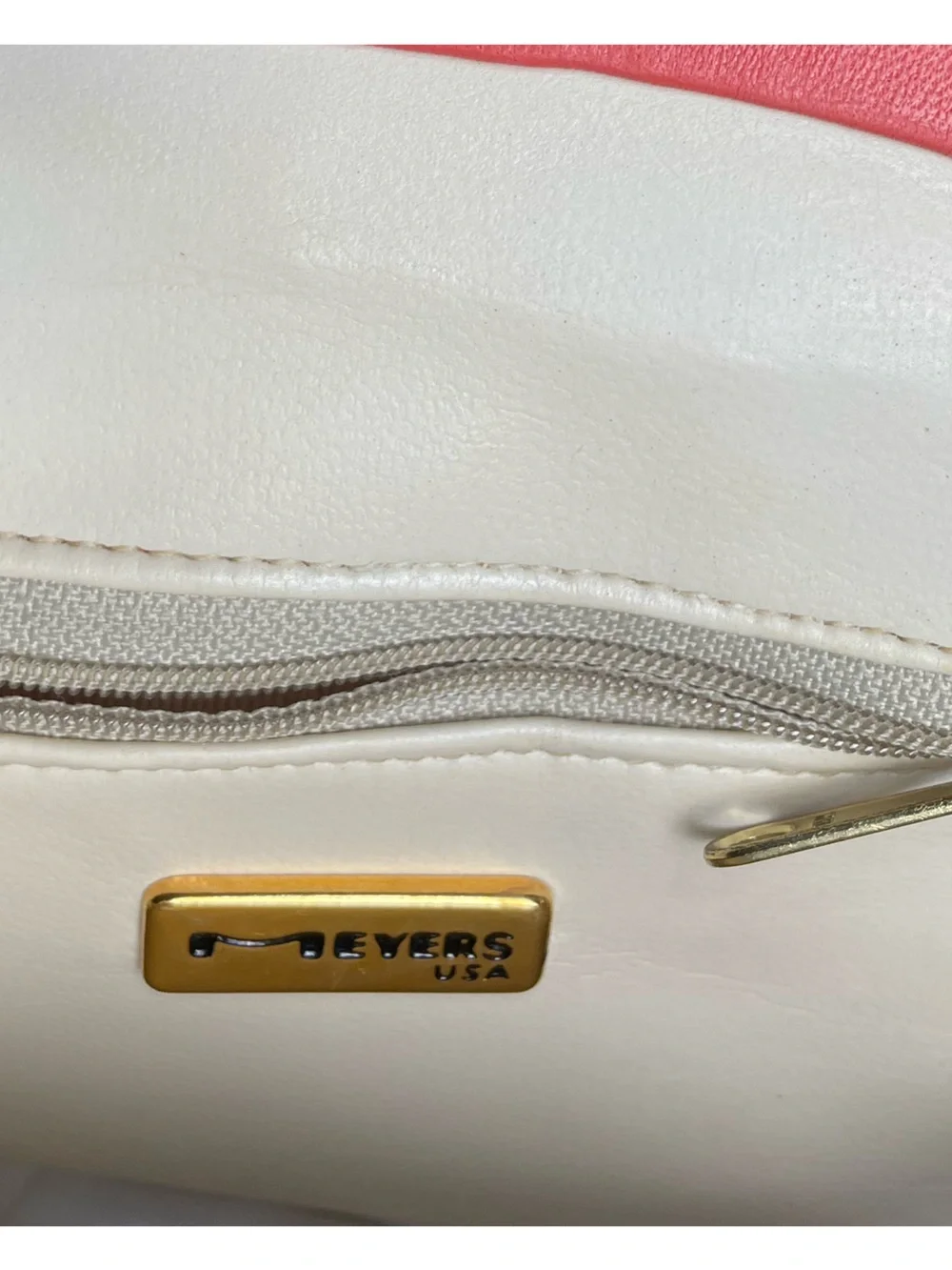 MAYERS  vintage woven leather kisslock crossbody/clutch.